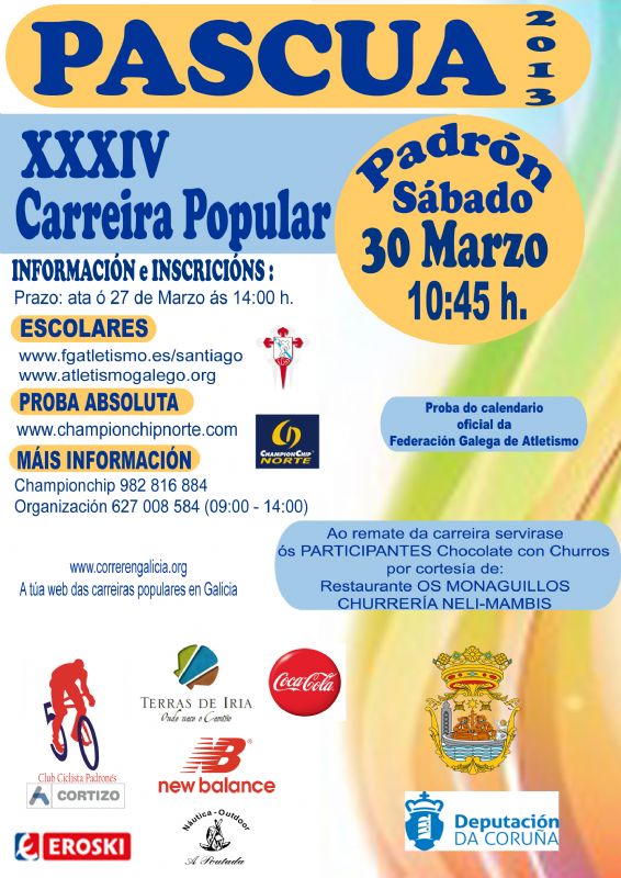 XXXIV Carreira Popular Pascua de Padrón